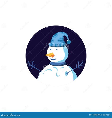 Snowman Of Christmas Character Stock Illustration Illustration Of