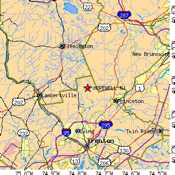 Hopewell, New Jersey (NJ) ~ population data, races, housing & economy