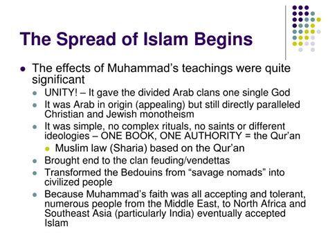 Ppt The First Global Civilization The Rise And Spread Of Islam