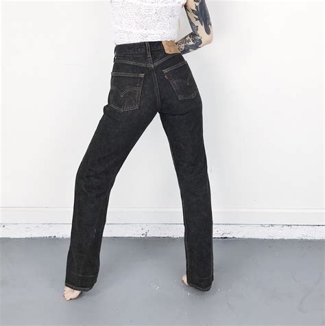 Levis 501 Washed Black Jeans Size 25