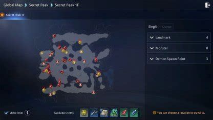 Secret Peak Map Guide Mir Gamewith