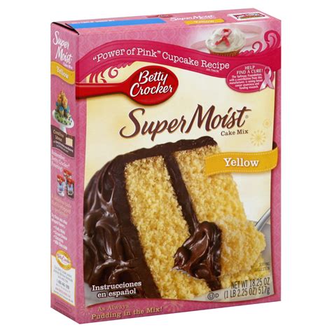 Betty Crocker Super Moist Cake Mix Yellow 1825 Oz 1 Lb 225 Oz 517 G