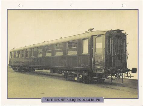 TRAINS DE LÉGENDE 5 1929 Fiche Réseau Français Voitures métalliques