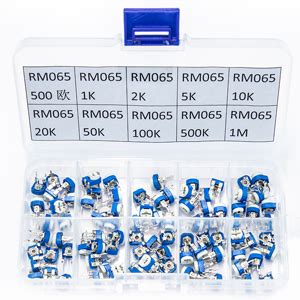 Aueabc RM065 Potentiometer Adjustable Resistor Kit 10 Values 100 Pcs