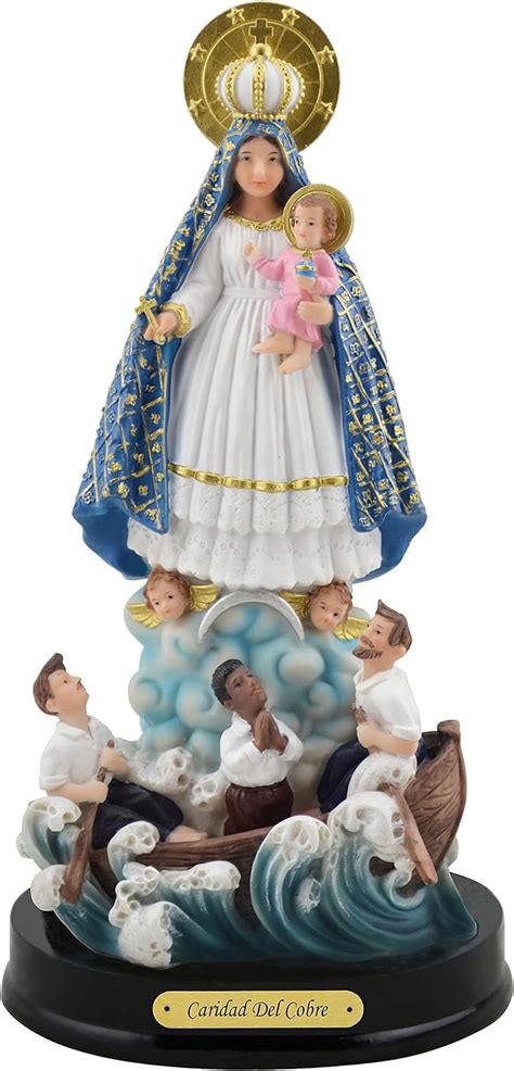 Our Lady Of Charity Statue Resin Figure Virgen De La Caridad Del Cobre