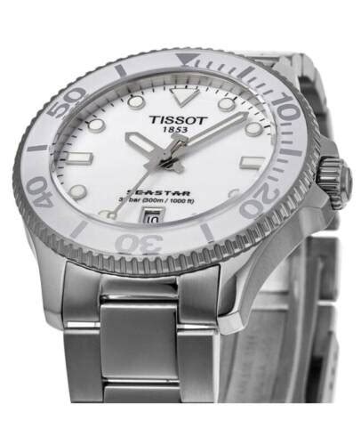 Tissot Unisex Tissot Seastar 1000 36mm 316l Stainless Steel Case Quartz Watch Grey Stainless