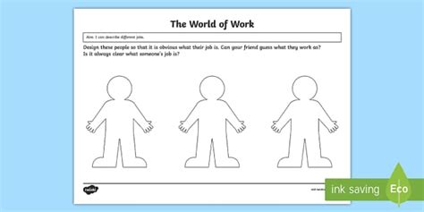 World Of Work Worksheet Worksheet Teacher Made Twinkl