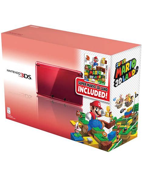 Consola Nintendo 3ds Rojo Flama Con Super Mario 3d Land Gameplanet