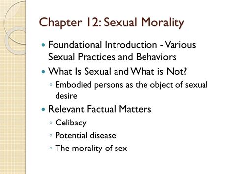 Ppt Chapter 12 Sexual Morality Powerpoint Presentation Free Download Id3583397