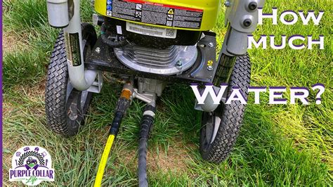 How Much Water Does A Pressure Washer Use YouTube