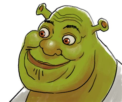 Shrek Face Drawing