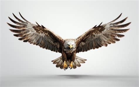 Premium AI Image | Flying Eagle Isolated on White Background