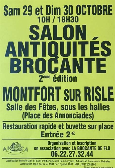 2ème édition du Salon Antiquités Brocante à Montfort sur Risle