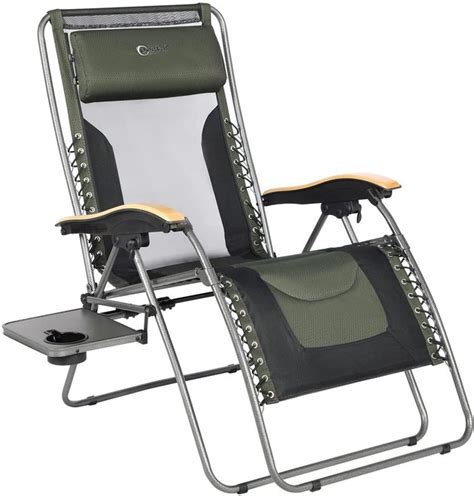 Halovie Camping Lounge Chair Folding Reclining Camping Chair With Footrest