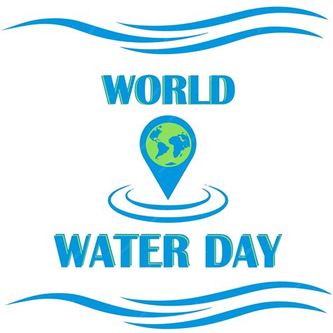 Premium Vector | World water day poster design