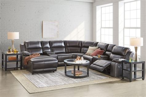 Briston Piece Reclining Sectional With Left Arm Facing Chaise