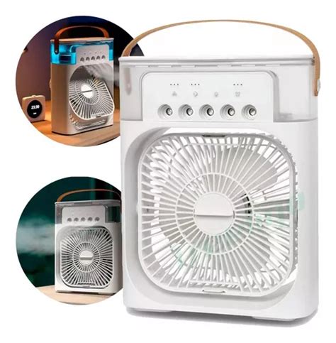 Ventilador De Aire Acondicionado Con Humidificador Port Til Color