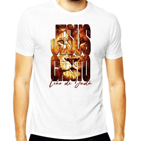 Camiseta Masculina Jesus Cristo Leao De Juda Yeshua Elo7