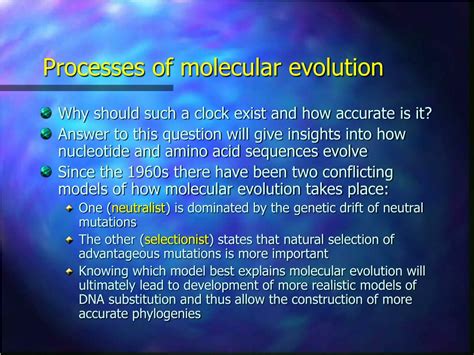 Ppt Models Of Molecular Evolution I Powerpoint Presentation Free