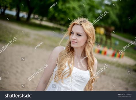 Pretty Blonde In Nature Stock Photo 477579070 Shutterstock
