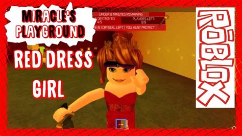 SURVIVE THE RED DRESS GIRL ROBLOX | Girl red dress, Red dress, Girls dresses