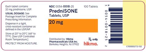 PredniSONE Hikma Pharmaceuticals USA Inc FDA Package Insert Page 3