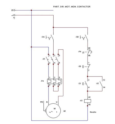 Diagrama Partida Direta Motor Monofasico Partida Direta De M