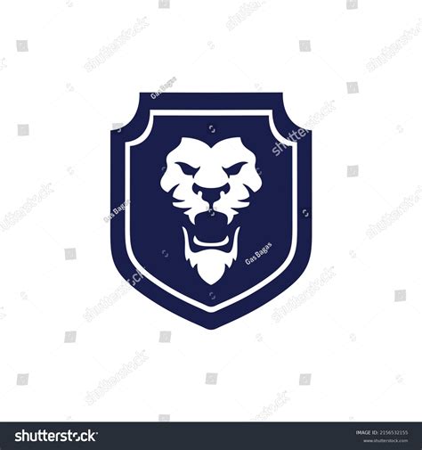 Lion Logo Shield Vector Illustration Emblem Stock Vector Royalty Free