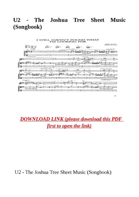 U2 the joshua tree sheet music (songbook) by steve - Issuu