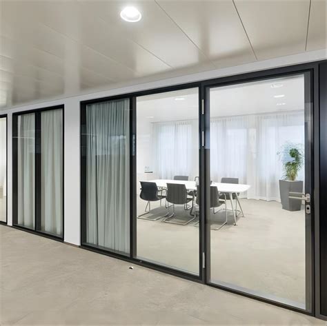 Interior Soundproof Pdlc Smart Film Privacy Switchable Office Double Glazed Glass Partition