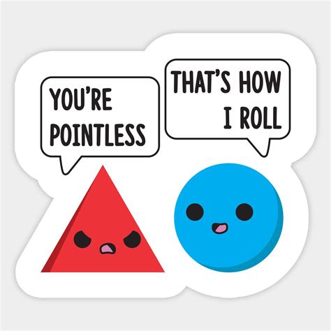 Funny Math Sticker You Are Pointless That S How I Roll