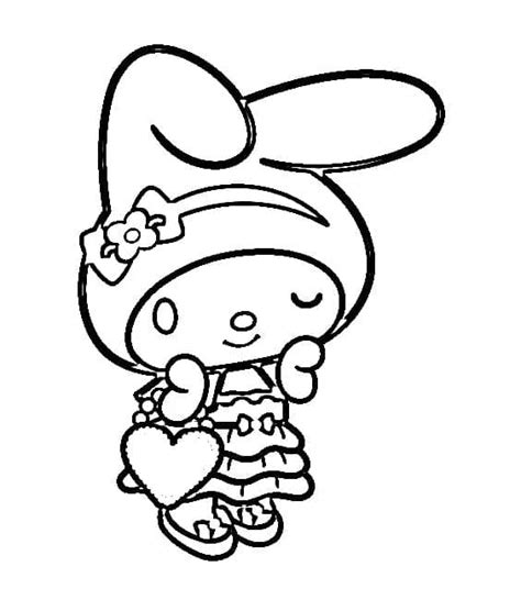 Dibujos De Sanrio My Melody Para Colorear Para Colorear Pintar E