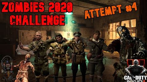 ZOMBIES 2020 Challenge Attempt 4 Verrückt Call of duty Black ops 3