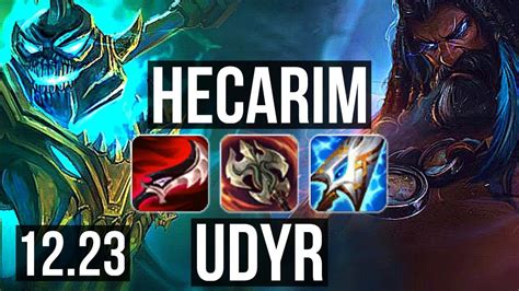 HECARIM Vs UDYR JNG 72 Winrate Legendary 14 3 6 EUW Master