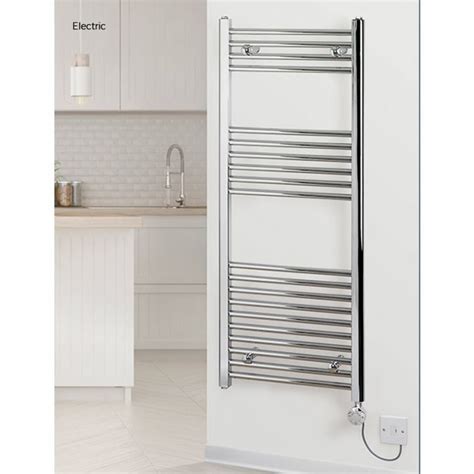 Rads 2 Rails New Aldgate Straight Electric Towel Rails Chrome