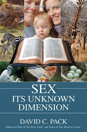 Sex Its Unknown Dimension