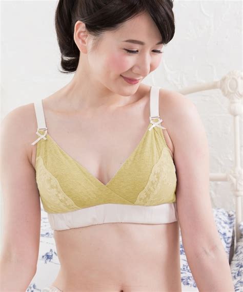 Sweetmommy（スウィートマミー）の「日本製 オーガニックコットン100％ フワかるブラジャー 授乳可能 （ブラジャー）」 Wear