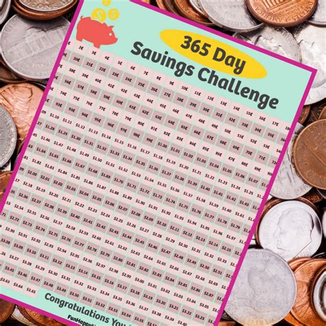 365 Day Penny Saving Challenge A Free Printable