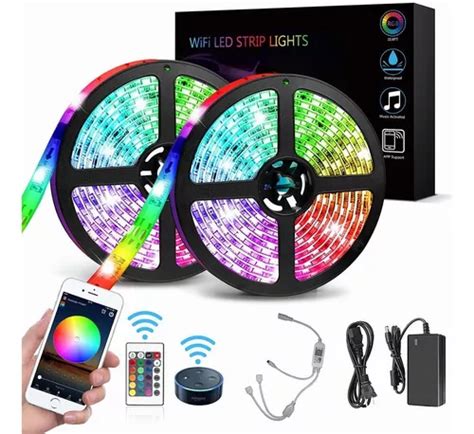 Tiras De Led Rgb 10m 5050 Wifi Luces Led Alexa App Control Meses Sin