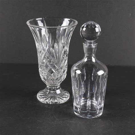 Marquis By Waterford Crystal Vase And Decanter Ebth