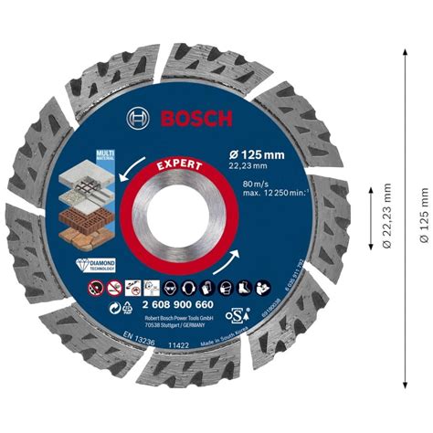 BOSCH Tarcza Diamentowa 125mm Do Betonu Zbrojonego EXPERT MultiMaterial