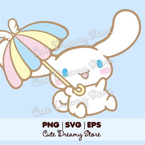 Cinnamo Roll Png Eps Svg Bunny Clipart Cute Bunnny Kawaii Vector Cut