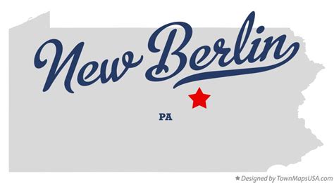 Map of New Berlin, PA, Pennsylvania