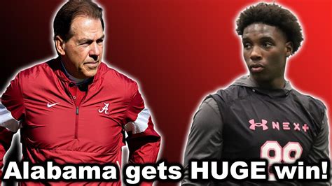 Alabama Football Nick Saban Alabama Get A Massive Win On The