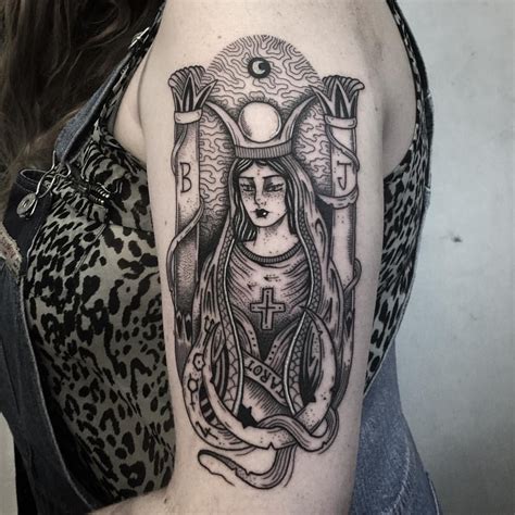 High Priestess Tarot Tattoo