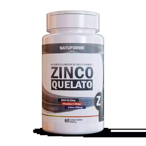 Zinco Quelato Comprimidos Mg Natuforme