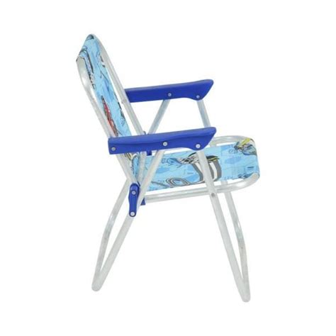 Cadeira Infantil Alumínio Praia Barbie e Hot Wheels Bel Hot Wheels Azul MadeiraMadeira