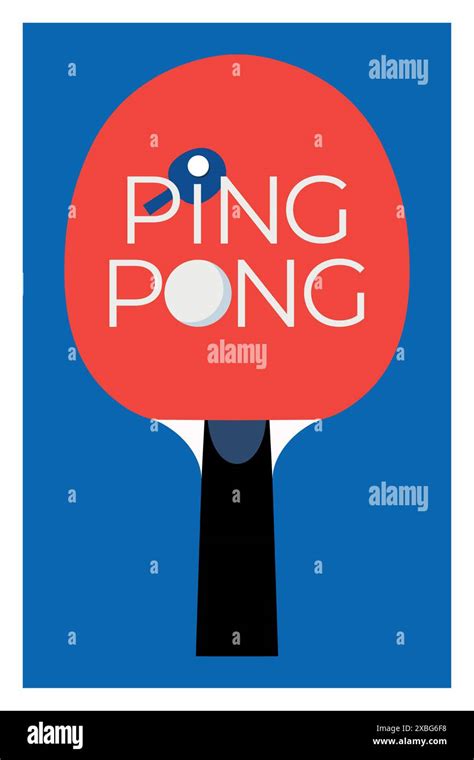 Ping Pong Or Table Tennis Background Ping Pong Poster Template Or