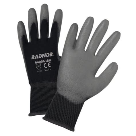 Ansell Sensilite Black General Purpose Dipped Palm Coated Glove Pack Of