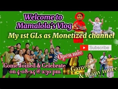 Welcome To My 1st GLS As Monetized Channel Makisaya At MANALO Ng